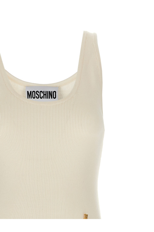 Трикотажный топ Белый MOSCHINO A088205010002 Трикотажный топ Белый MOSCHINO A088205010002