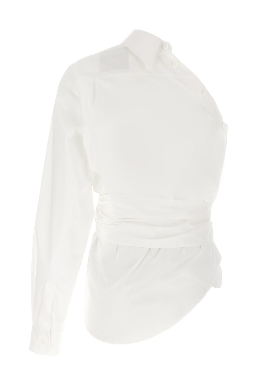 One-shoulder shirt White One-shoulder shirt White