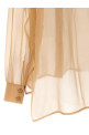 Шифоновая рубашка бежевого цвета ALBERTA FERRETTI A021616140018 Шифоновая рубашка бежевого цвета ALBERTA FERRETTI A021616140018