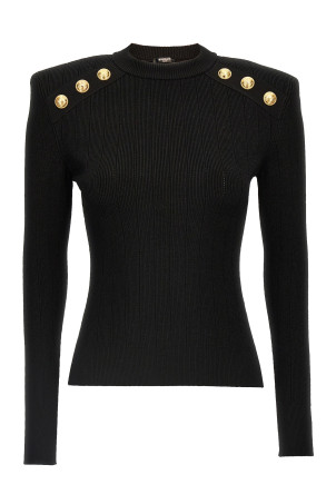 Свитер BALMAIN 'Chiocciola' Черный EF1KD001KB070PA Свитер BALMAIN 'Chiocciola' Черный EF1KD001KB070PA