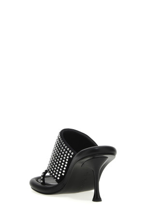 Bumber crystal' mules Black