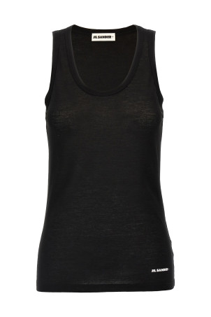 Топ с логотипом Черный JIL SANDER J40NL0114J45031001 Топ с логотипом Черный JIL SANDER J40NL0114J45031001