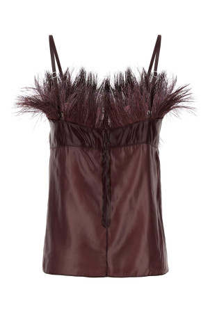 Burgundy nylon blend top SALVATORE FERRAGAMO (13G5330779043) Burgundy nylon blend top SALVATORE FERRAGAMO (13G5330779043)