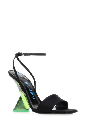 Чорні атласні босоніжки Cheope THE ATTICO (231WS513V015) Чорні атласні босоніжки Cheope THE ATTICO (231WS513V015)