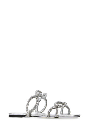 Silver rhinestones Valentino Garavani Chain 1967 slippers VALENTINO GARAVANI (2W2S0GK2APL) Silver rhinestones Valentino Garavani Chain 1967 slippers VALENTINO GARAVANI (2W2S0GK2APL)