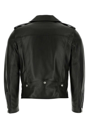 Черная кожаная куртка Black SAINT LAURENT (484284Y5YA2) Черная кожаная куртка Black SAINT LAURENT (484284Y5YA2)