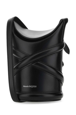 Black leather The Curve bucket bag Black ALEXANDER MCQUEEN (6564671YB40) Black leather The Curve bucket bag Black ALEXANDER MCQUEEN (6564671YB40)