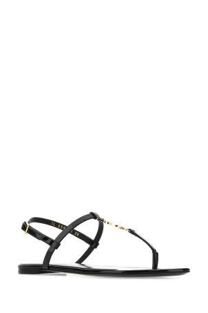 Черные кожаные сандалии Cassandra Черный SAINT LAURENT (659817B8IKK) Черные кожаные сандалии Cassandra Черный SAINT LAURENT (659817B8IKK)