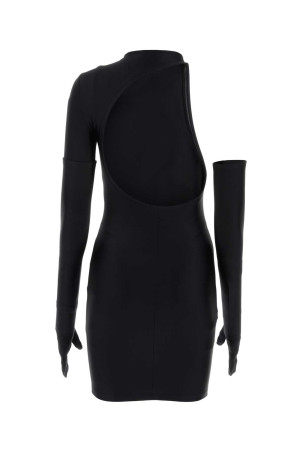 Черное мини-платье из эластичного нейлона Черное BALENCIAGA (746152TNV43) Черное мини-платье из эластичного нейлона Черное BALENCIAGA (746152TNV43)
