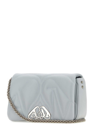 Маленька сумка через плече з шкіри блакитного кольору ALEXANDER MCQUEEN (7573751BLE2) Маленька сумка через плече з шкіри блакитного кольору ALEXANDER MCQUEEN (7573751BLE2)