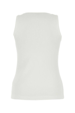 Біла еластична бавовняна майка BOTTEGA VENETA (769853V3M20) Біла еластична бавовняна майка BOTTEGA VENETA (769853V3M20)