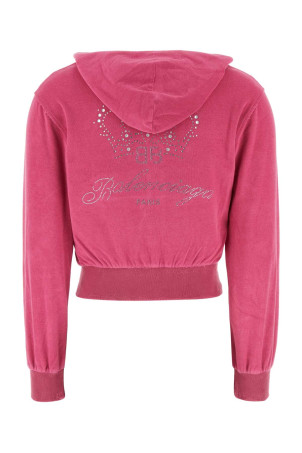 Fuchsia chenille sweatshirt BALENCIAGA (791755TQVU8) Fuchsia chenille sweatshirt BALENCIAGA (791755TQVU8)