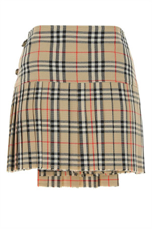 Embroidered wool mini skirt Multicolor BURBERRY (8025832) Embroidered wool mini skirt Multicolor BURBERRY (8025832)