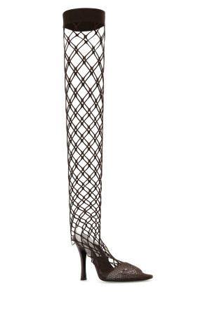 Chocolate mesh Stella 100 boots STELLA McCARTNEY (810221E00104) Chocolate mesh Stella 100 boots STELLA McCARTNEY (810221E00104)