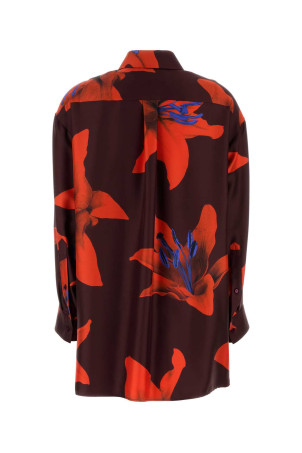 Printed satin oversize shirt ALEXANDER MCQUEEN (819016QCALY) Printed satin oversize shirt ALEXANDER MCQUEEN (819016QCALY)