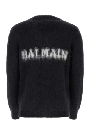 Чорний кардиган з суміші мохеру BALMAIN (BH0KL003KF38) Чорний кардиган з суміші мохеру BALMAIN (BH0KL003KF38)