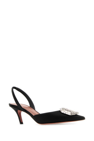 Черные атласные туфли Camelia 60 AMINA MUADDI (CAMELIASLING60) Черные атласные туфли Camelia 60 AMINA MUADDI (CAMELIASLING60)