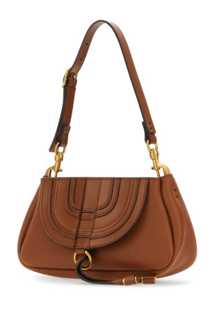 Brown leather small Marcie clutch CHLOE (CHC23US602K28) Brown leather small Marcie clutch CHLOE (CHC23US602K28)