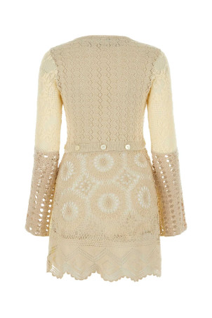 Многоцветное мини-платье MARINE SERRE (D187SS23WUKNICO001) Многоцветное мини-платье MARINE SERRE (D187SS23WUKNICO001)