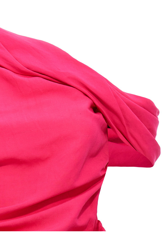 Сукня з драпірованим вирізом, фуксія ROCHAS (ROWW50220ARW148673)