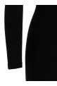 Ribbed viscose dress Black