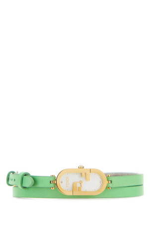Mint green leather O Lock Vertical watch FENDI (FOW965AHP9)