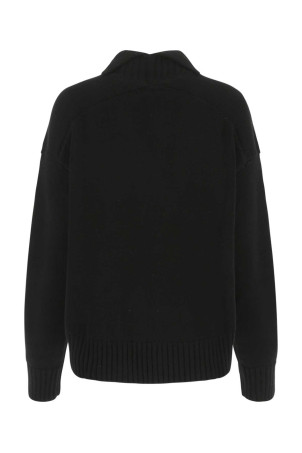 Черный свитер оверсайз из кашемировой смеси JIL SANDER (J02GP0035J13203) Черный свитер оверсайз из кашемировой смеси JIL SANDER (J02GP0035J13203)