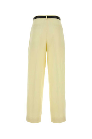 Pastel yellow gabardine wide-leg pant JIL SANDER (J02KA0152J40002) Pastel yellow gabardine wide-leg pant JIL SANDER (J02KA0152J40002)