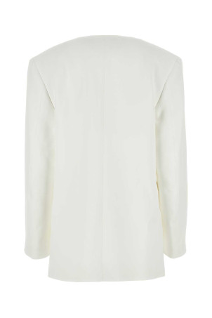 Белый вискозный блейзер White JIL SANDER (J03BN0113J65115) Белый вискозный блейзер White JIL SANDER (J03BN0113J65115)