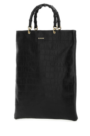 Черная кожаная сумка среднего размера JIL SANDER (J07WC0018P5383) Черная кожаная сумка среднего размера JIL SANDER (J07WC0018P5383)