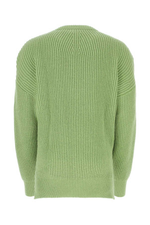 Светр з бавовни та вовни м'ятно-зеленого кольору Green JIL SANDER (J22GP0113J15380) Светр з бавовни та вовни м'ятно-зеленого кольору Green JIL SANDER (J22GP0113J15380)