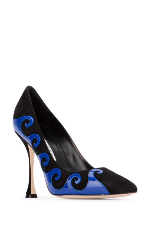 Туфли на каблуке Blue MANOLO BLAHNIK (KASAI3232442) Туфли на каблуке Blue MANOLO BLAHNIK (KASAI3232442)