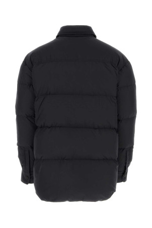 Чорна поліестерова куртка-пуховик Black OFF WHITE (OMEJ001F23FAB002) OFF-WHITE Чорна поліестерова куртка-пуховик Black OFF WHITE (OMEJ001F23FAB002) OFF-WHITE