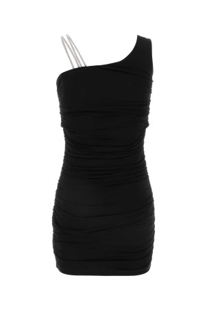 Black stretch viscose mini dress Black OFF WHITE (OWDB50CF24JER001) Black stretch viscose mini dress Black OFF WHITE (OWDB50CF24JER001)