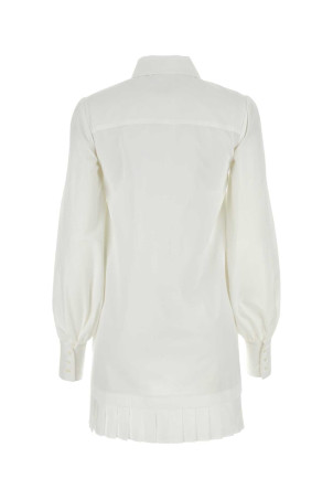 Біла поплінова сукня-футболка OFF WHITE (OWDG008S24FAB001) OFF-WHITE Біла поплінова сукня-футболка OFF WHITE (OWDG008S24FAB001) OFF-WHITE