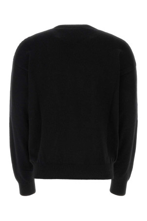 Black wool blend sweater PALM ANGELS (PMHE054F23KNI006)
