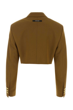 Блейзер з суміші бавовни та мулу PALM ANGELS (PWEN032F23FAB001)