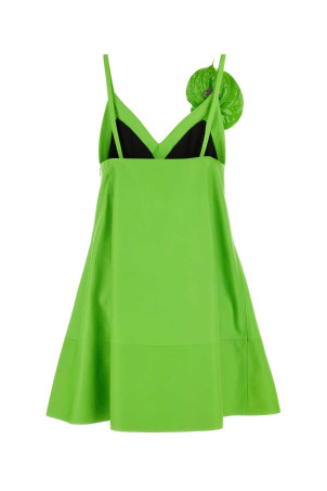 Мини-платье из кожи зеленого цвета с флуоресцентным эффектом Green LOEWE (S540Y53L32) Мини-платье из кожи зеленого цвета с флуоресцентным эффектом Green LOEWE (S540Y53L32)