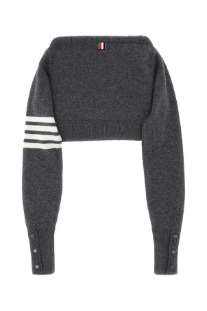 Сумка-клатч з вовни сірого кольору THOM BROWNE (UAG076AE0350)