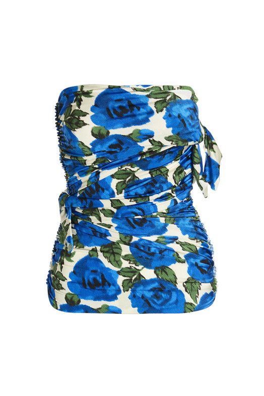 Flower Bloom' off-shoulder top Multicolor