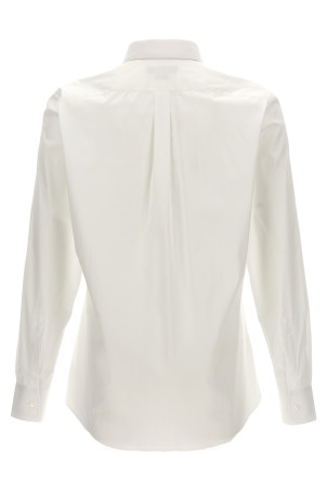 Logo embroidery shirt White Logo embroidery shirt White