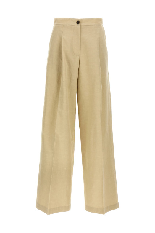 Лляні штани Бежеві YVES SALOMON 25E25EYP037XXCOLIA2235 Лляні штани Бежеві YVES SALOMON 25E25EYP037XXCOLIA2235