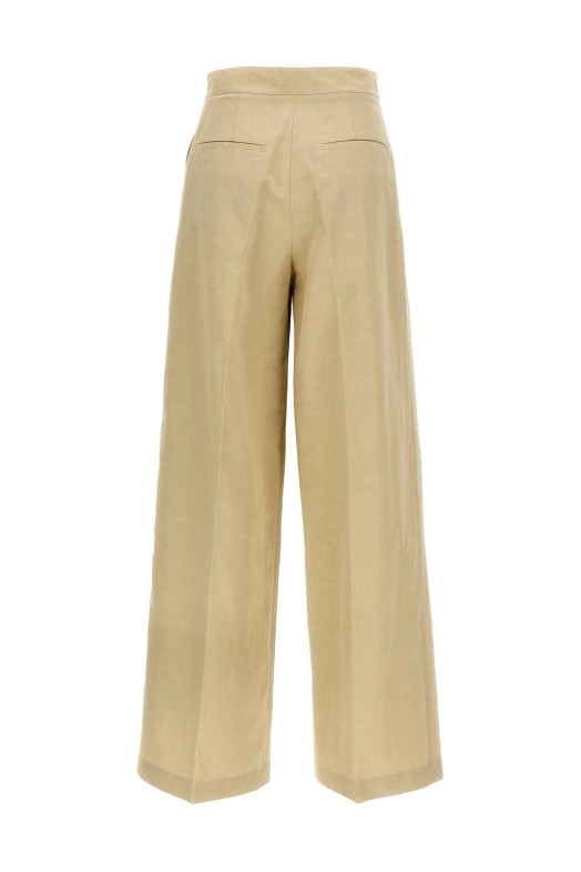 Лляні штани Бежеві YVES SALOMON 25E25EYP037XXCOLIA2235 Лляні штани Бежеві YVES SALOMON 25E25EYP037XXCOLIA2235