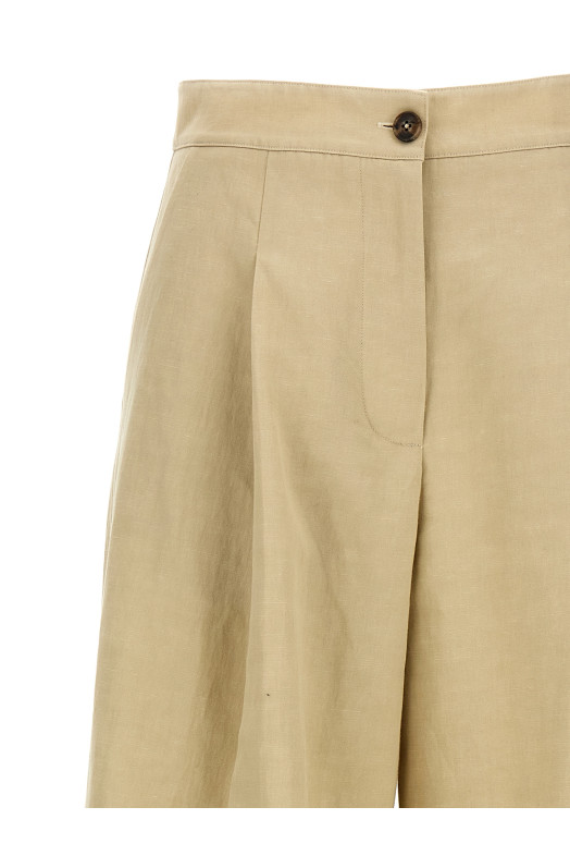 Лляні штани Бежеві YVES SALOMON 25E25EYP037XXCOLIA2235 Лляні штани Бежеві YVES SALOMON 25E25EYP037XXCOLIA2235