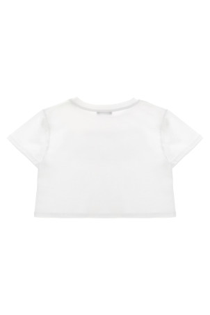 Футболка з тисненням логотипу чорно-сіра BALMAIN KIDS BW8A61Z0082100NE Футболка з тисненням логотипу чорно-сіра BALMAIN KIDS BW8A61Z0082100NE
