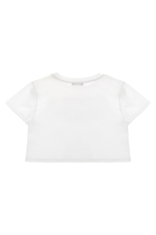 Футболка з тисненням логотипу чорно-сіра BALMAIN KIDS BW8A61Z0082100NE Футболка з тисненням логотипу чорно-сіра BALMAIN KIDS BW8A61Z0082100NE