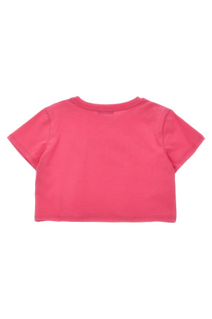Футболка з тисненням логотипу Fuchsia BALMAIN KIDS BW8A61Z008250VRS Футболка з тисненням логотипу Fuchsia BALMAIN KIDS BW8A61Z008250VRS