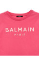 Футболка з тисненням логотипу Fuchsia BALMAIN KIDS BW8A61Z008250VRS Футболка з тисненням логотипу Fuchsia BALMAIN KIDS BW8A61Z008250VRS