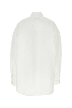 Белая рубашка-оверсайз из поплина BALENCIAGA (794462TQM30) Белая рубашка-оверсайз из поплина BALENCIAGA (794462TQM30)