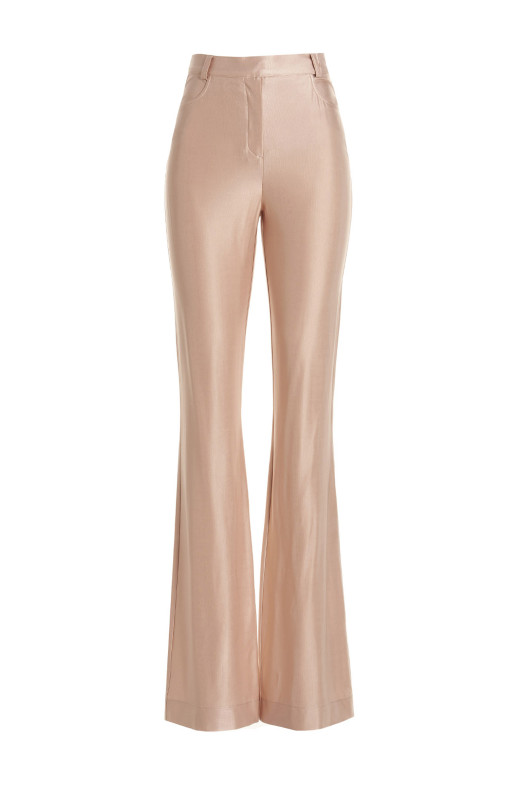Блестящие эластичные брюки Розовые ALEXANDRE VAUTHIER (231PA1656BLUSH)